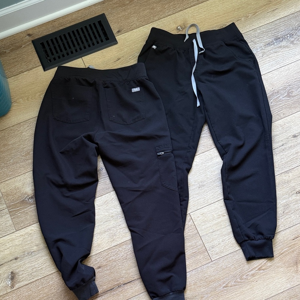 Figs black joggers (two) (sold as set)